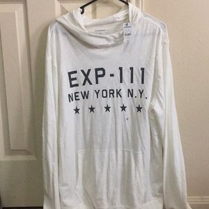New Express Hooded Light Sweatshirt